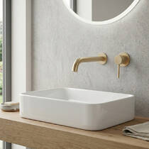 Змішувач для раковини Devit Flow 550537BG прихованого монтажу, brushed gold