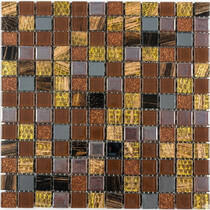 Мозаїка MOZAICO DE LUX V-MOS A25 MARRON GLASS 30х30 см, фото №1