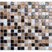 Мозаїка MOZAICA DE LUX V-MOS FE070 LUMINIS BROWN  32,7х32,7 см, фото №1
