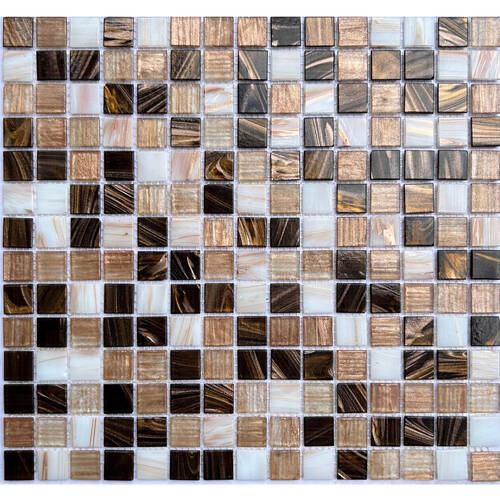 Мозаїка MOZAICA DE LUX V-MOS FE070 LUMINIS BROWN  32,7х32,7 см, фото 1