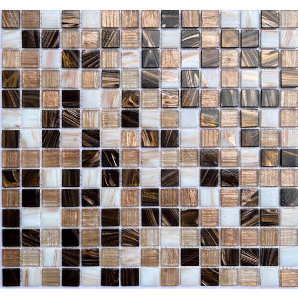 Мозаїка MOZAICA DE LUX V-MOS FE070 LUMINIS BROWN  32,7х32,7 см, фото 1