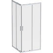 Душова кабіна AM.PM Gem Square Slide W90UG-403-9090MT 90x90 см, прозоре скло, профіль матовий хром, фото 2