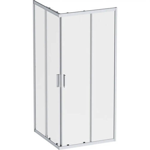 Душова кабіна AM.PM Gem Square Slide W90UG-403-9090MT 90x90 см, прозоре скло, профіль матовий хром, фото 2