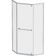 Душевая кабина AM.PM Gem 5-corner Pivot W90UG-405-9090-MT 90x90 см, прозрачное стекло, профиль матовый хром, фото 2