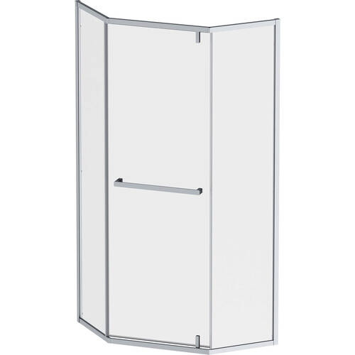 Душевая кабина AM.PM Gem 5-corner Pivot W90UG-405-9090-MT 90x90 см, прозрачное стекло, профиль матовый хром, фото 2
