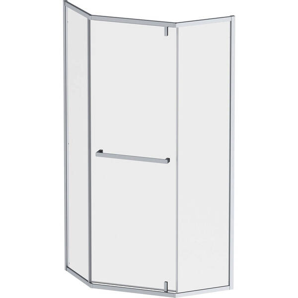 Душевая кабина AM.PM Gem 5-corner Pivot W90UG-405-9090-MT 90x90 см, прозрачное стекло, профиль матовый хром, фото 2
