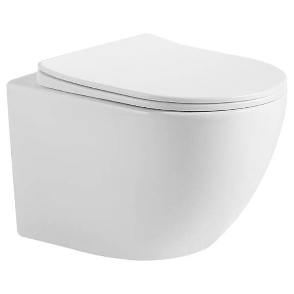 DBA70251111W Balance Підвісний безобідковий унітаз з кришкою soft-close, Vortex Flush, білий глянець ### — фото 2