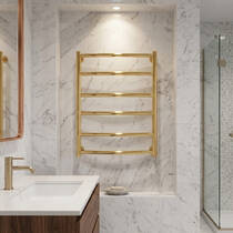 Рушникосушарка водяна Mario INOX Класік 570х530/500, золото, фото №1