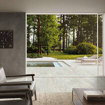 Керамограніт Italgraniti I Travertini TR05BA Travertino Grigio Vein Cut Sq. 60х120 см, фото №4