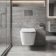 Унітаз підвісний Devit Linea DLI30401111W безобідковий з кришкою soft-close та Vortex Flush, білий, фото 1