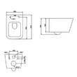 Унітаз підвісний Devit Linea DLI30401111W безобідковий з кришкою soft-close та Vortex Flush, білий, фото 3