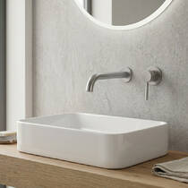 Змішувач для раковини Devit Flow 550537BN прихованого монтажу, brushed nickel