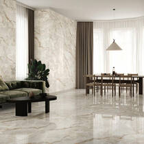 Керамограніт Інтеркерама Aurea  бежевий світлий 12060 221 021/L 60х120 см, фото №3