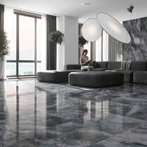 Керамограніт Інтеркерама Misteria синій темний 12060 220 052/L 60х120 см, фото №1