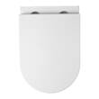 Унитаз подвесной Devit Calma DCA0530111W с крышкой soft-close, белый глянец, фото 5