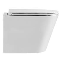 Унітаз підвісний Devit Calma DCA0530111W з кришкою soft-close, білий глянець, фото №4