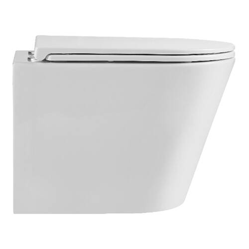 Унитаз подвесной Devit Calma DCA0530111W с крышкой soft-close, белый глянец, фото 4