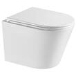 Унитаз подвесной Devit Calma DCA0530111W с крышкой soft-close, белый глянец, фото 2