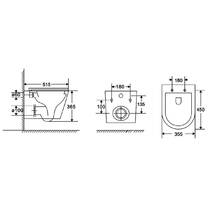 Унітаз підвісний Devit Calma DCA0530111W з кришкою soft-close, білий глянець, фото №6