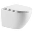 Унітаз підвісний Devit Flow DFL0460111W 490х365х370mm з кришкою soft-close, білий глянець, фото 2