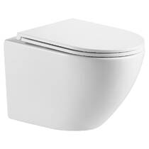 Унітаз підвісний Devit Flow DFL0460111W 490х365х370mm з кришкою soft-close, білий глянець, фото №2