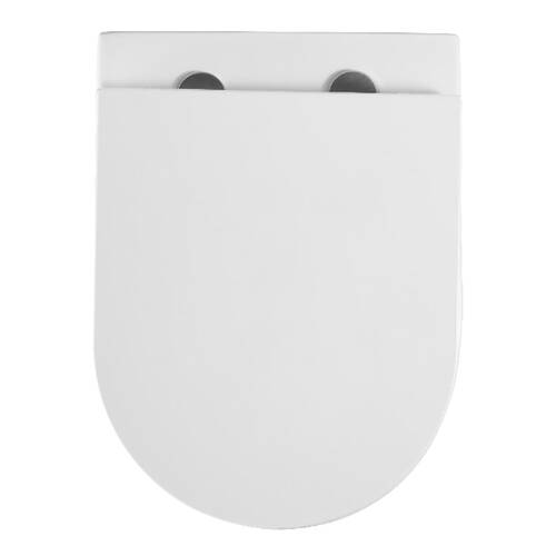 Унітаз підвісний Devit Flow DFL0460111W 490х365х370mm з кришкою soft-close, білий глянець, фото 4