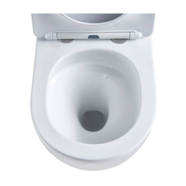 Унітаз підвісний Devit Flow DFL0460111W 490х365х370mm з кришкою soft-close, білий глянець, фото 6