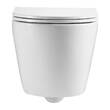 Унітаз підвісний Devit Flow DFL0460111W 490х365х370mm з кришкою soft-close, білий глянець, фото 3