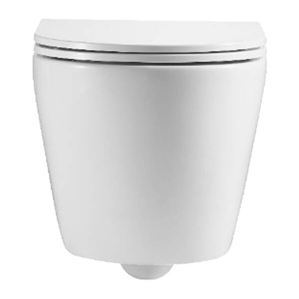 Унітаз підвісний Devit Flow DFL0460111W 490х365х370mm з кришкою soft-close, білий глянець, фото 3