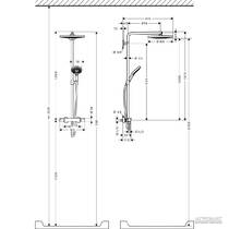 Душевая система Hansgrohe Raindance Select S 27133000 с термостатом, фото №2