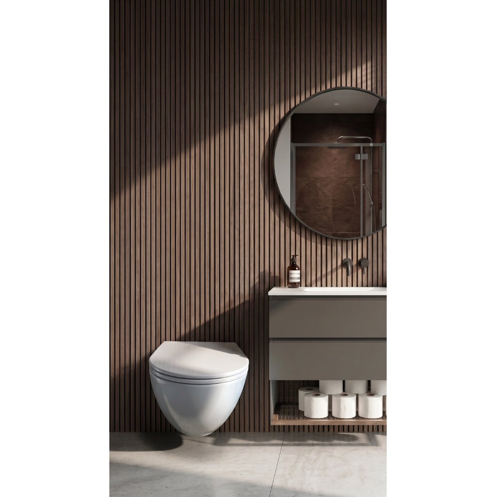 DUN0930111W Unda Унітаз підвісний 495x360x390mm з кришкою soft-close, Vortex Flush, білий глянець (1 сорт)