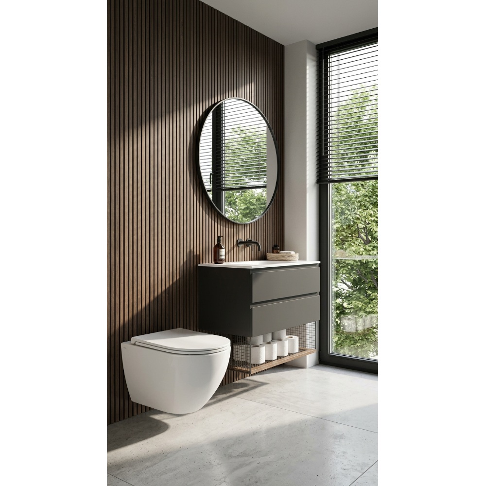 DUN0930111W Unda Унітаз підвісний 495x360x390mm з кришкою soft-close, Vortex Flush, білий глянець (1 сорт)