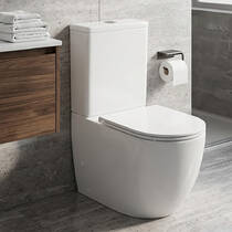 Унітаз-компакт Devit Flow DFL0460211W 630x390x840 mm з кришкою soft-close, Vortex Flush, білий глянець, фото №1