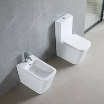 Унітаз-компакт Devit Flow square DFL2170211W 610x365x825мм з кришкою soft-close, Vortex Flush, білий глянець, фото №5
