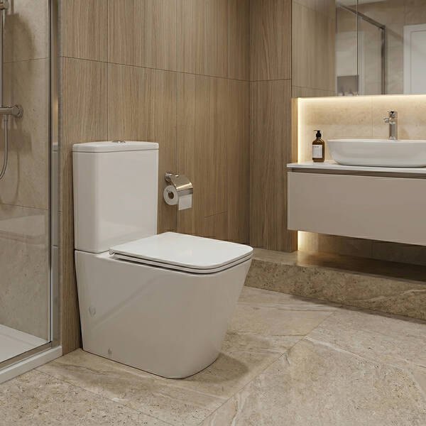 Унитаз-компакт Devit Flow square DFL2170211W 610x365x825 мм с