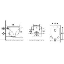 Подвесной унитаз Devit Flow DFL0460111MB 490?365?370 мм с крышкой soft-close, матовый черный, фото №3
