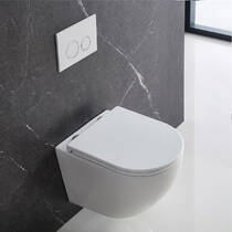 Подвесной унитаз Devit Flow DFL0460111MW 490?365?370 мм с крышкой soft-close, матовый белый, фото №6