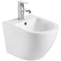Біде Devit Flow DFL0460400W 495x365x330мм з отвором під змішувач, білий глянець, фото №2