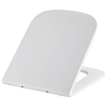 Крышка для унитаза Devit DFL0520111W / DFL2170211W / DFO1160111W с механизмом soft-close, белый глянцевый, фото №3