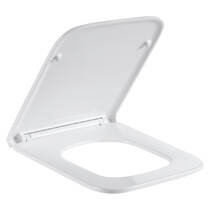 Крышка для унитаза Devit Grid DGR0760111W с механизмом soft-close, белый глянцевый, фото №2