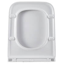 Крышка для унитаза Devit Grid DGR0760111W с механизмом soft-close, белый глянцевый, фото №5
