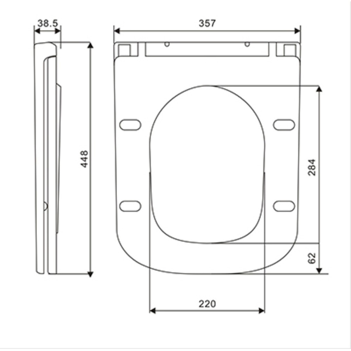 DGR0760111W Grid Кришка для унітазу з soft-close механізмом, білий глянець (1 сорт)