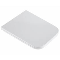 Крышка для унитаза Devit Grid DGR0760111W с механизмом soft-close, белый глянцевый, фото №4