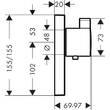 Смеситель скрытого монтажа для душа Hansgrohe ShowerSelect Highflow 15761000 с термостатом, фото 2