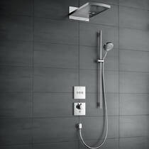 Змішувач прихованого монтажу для душу Hansgrohe ShowerSelect Highflow 15761000 з термостатом, фото №3