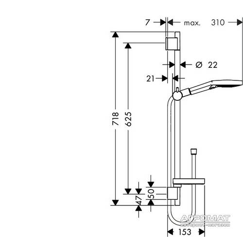 Душовий набір Hansgrohe Raindance Select 26630400, фото 2