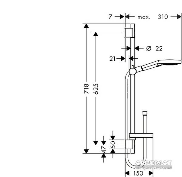 Душовий набір Hansgrohe Raindance Select 26630400, фото 2