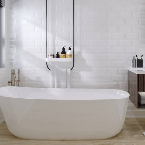 Плитка Golden Tile Metrotiles Білий 460S51 10x20 см, фото 3