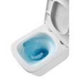 Унітаз підвісний Devit Flow square DFL0520111W безобідковий з кришкою soft-close та Vortex Flush, білий глянець, фото 13