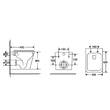 Унітаз підвісний Devit Flow square DFL0520111W безобідковий з кришкою soft-close та Vortex Flush, білий глянець, фото 15